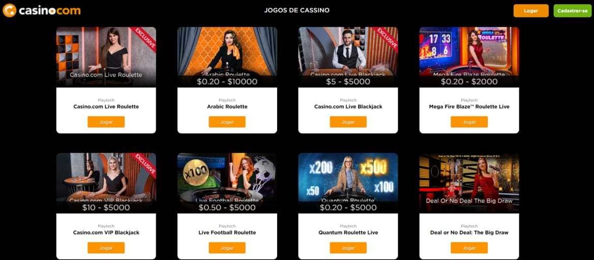 live Casino Spiele casino.com