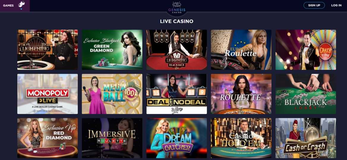 genesis Live Casino