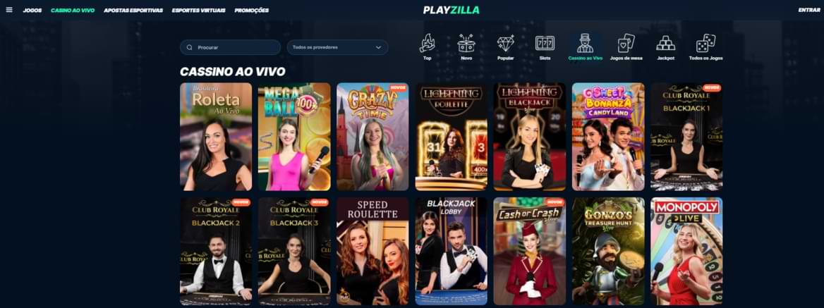 Das PlayZilla Live Casino